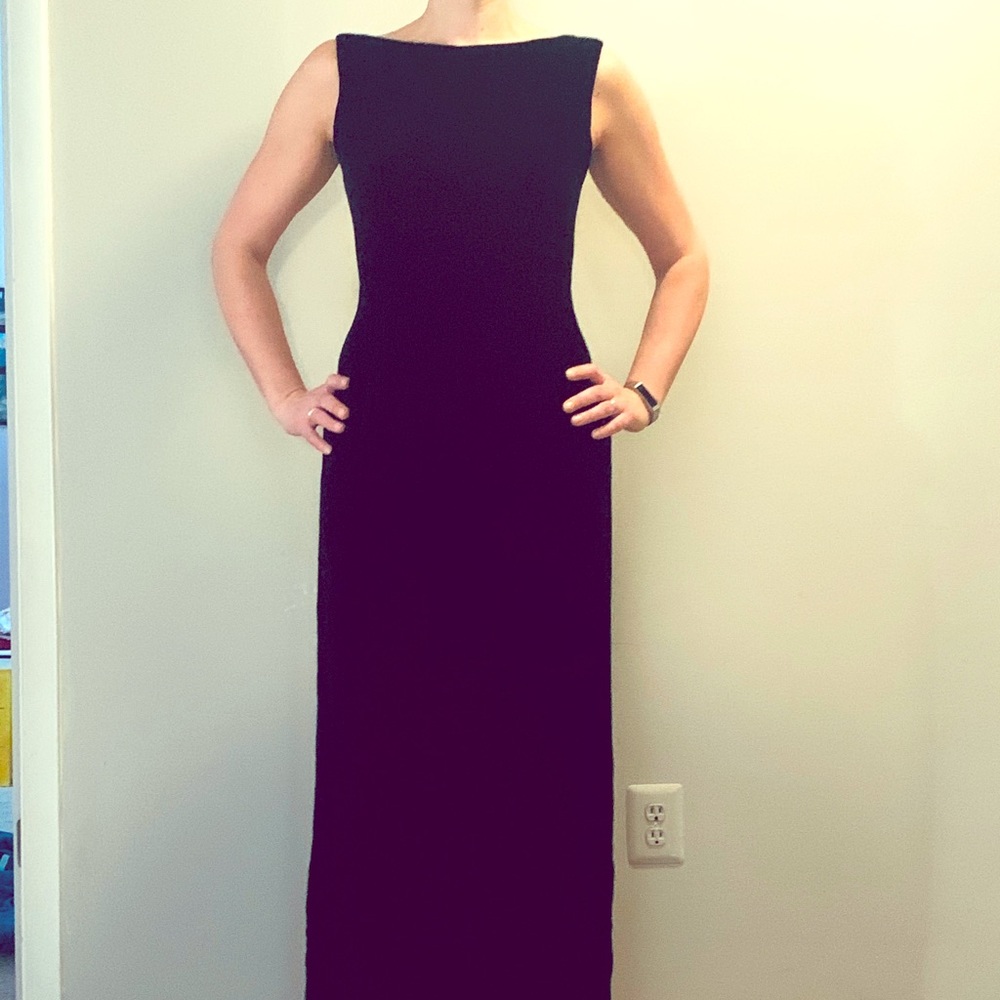 Vintage Brooks Brothers floor length velvet dress